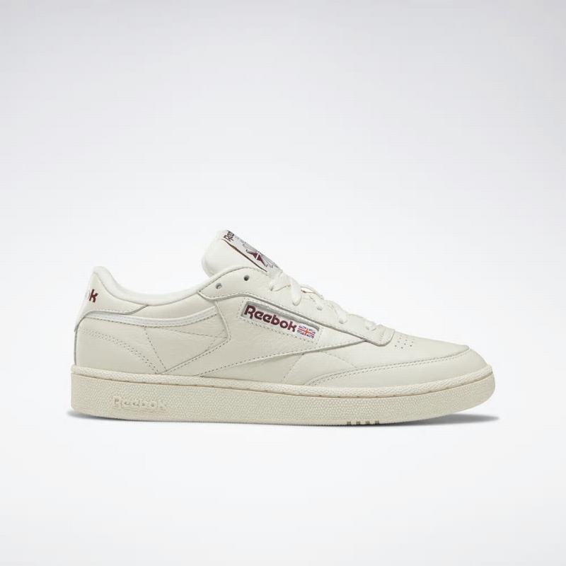 Reebok Club C 85 Tenisky Panske - Biele/Bordove PG7464XN